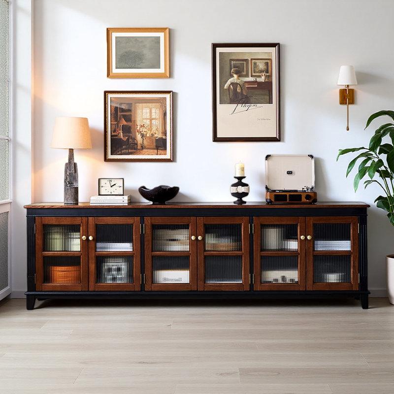 Meuble télé de style français rétro, Brun