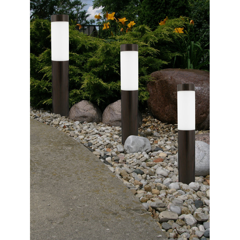 Ivor Stainless Steel Solar Powered Integrated LED Bollard Light