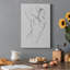 Croquis de torse mâle I - reproduction sur toile tendue-337336255