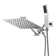 Rain Dual Shower Head 2.5 GPM GPM