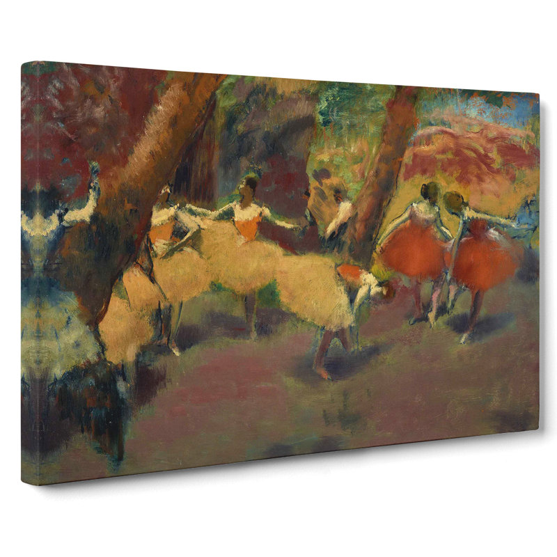 Before The Performance by Edgar Degas - Wrapped Canvas Painting, 35cm H x 50cm W x 3cm D