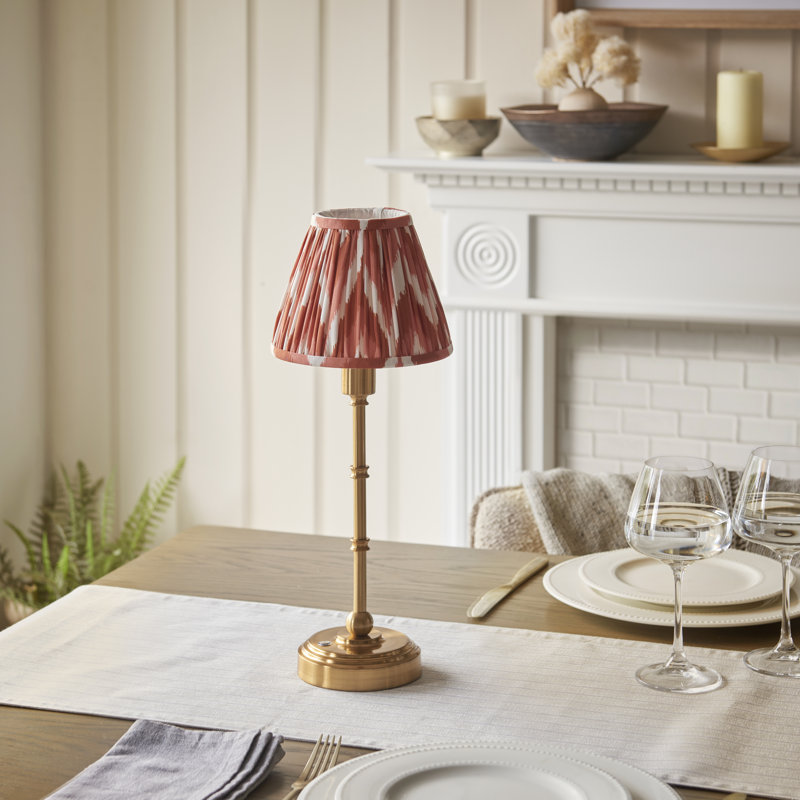 Burley Rechargeable Metal Table Lamp, Orange