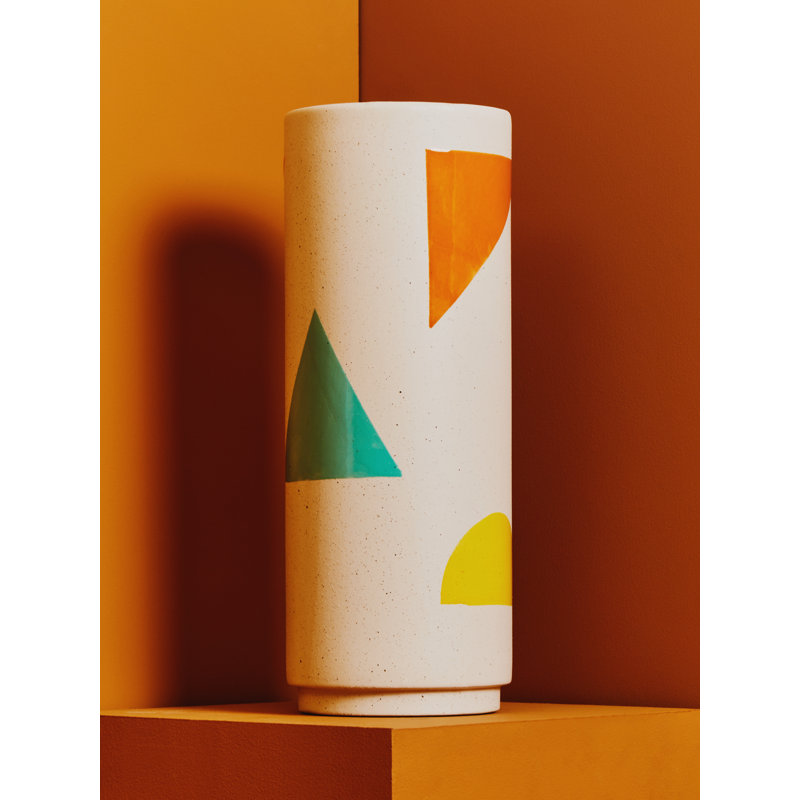 Sennett Earthenware Table Vase, 40cm H x 15cm W x 15cm D