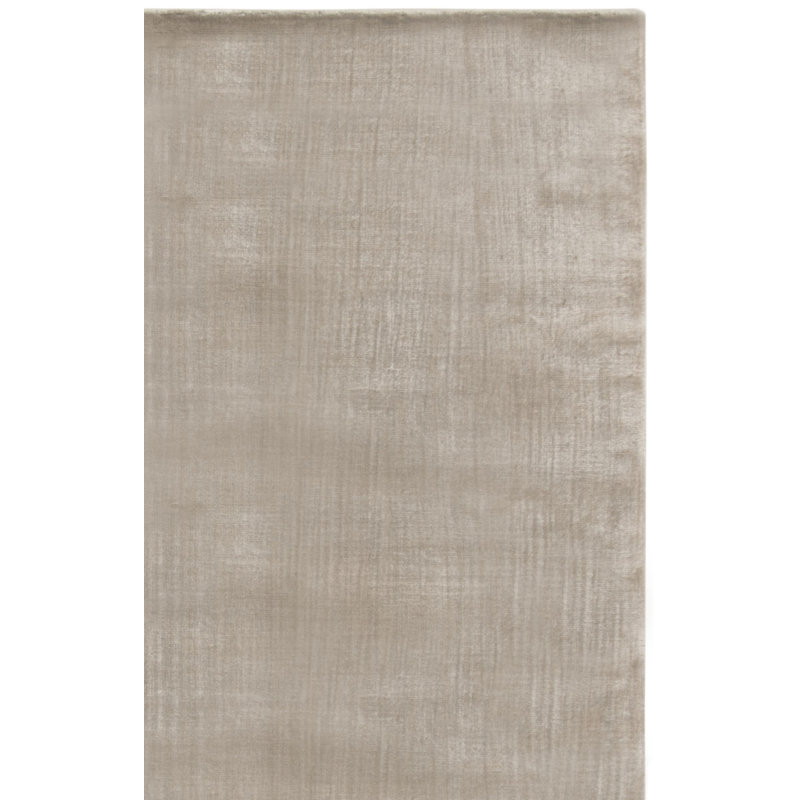 Tapis argenté noué à la main Mcelroy, Rectangle 10 pi x 14 pi