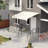Outsunny Retractable Awning, Patio Awning Sunshade Shelter with Manual Crank Handle, 280gsm UV Resistant Fabric and Aluminum Frame for Deck, Balcony, Yard-117184926-117184939