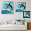 Marlin bleu dans l'océan - Peinture-274969432-274969426