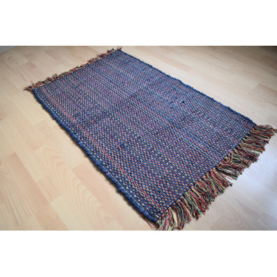 Galarza Solid Colour Hand Woven Area Rug