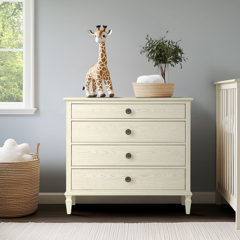 Commode 4 tiroirs Victoria, Antique Cream