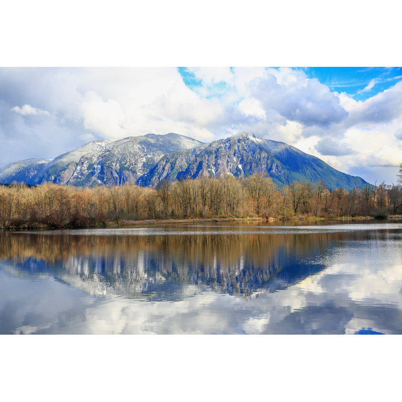 Reflection of Mount Si par 4Nadia, H 24 po x l 36 po