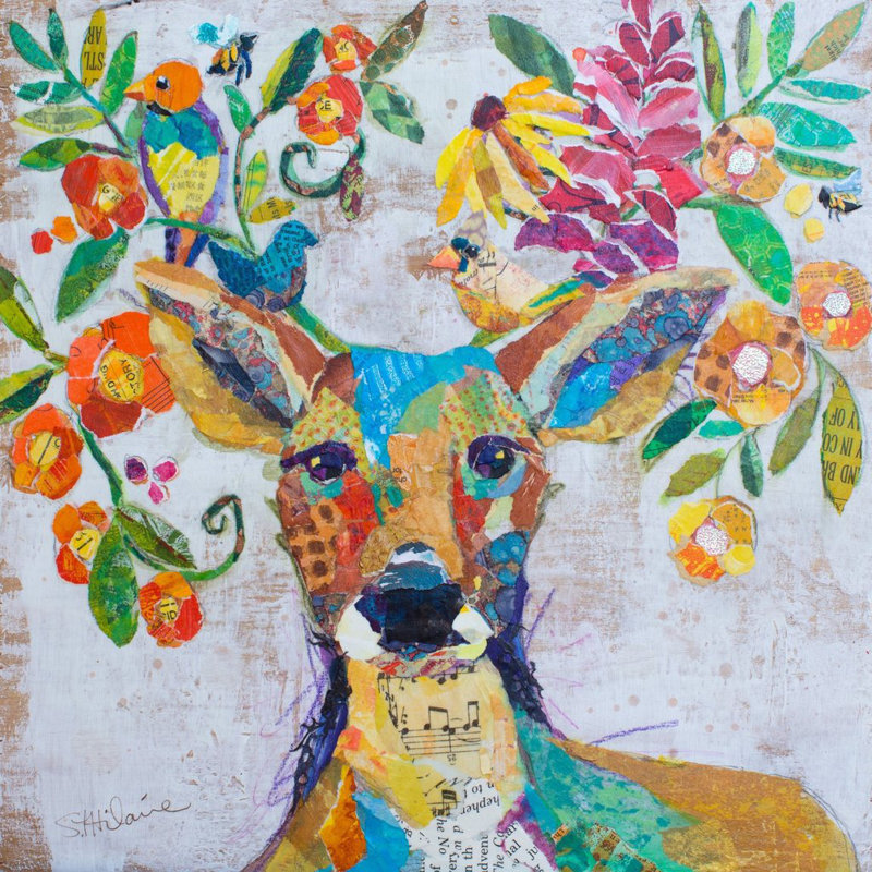 Elizabeth St. Hilaire - Wrapped Canvas Painting, 45cm H x 45cm W x 3.81cm D