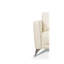 Fauteuil en cuir crème de Valence (assemblé)-133588602