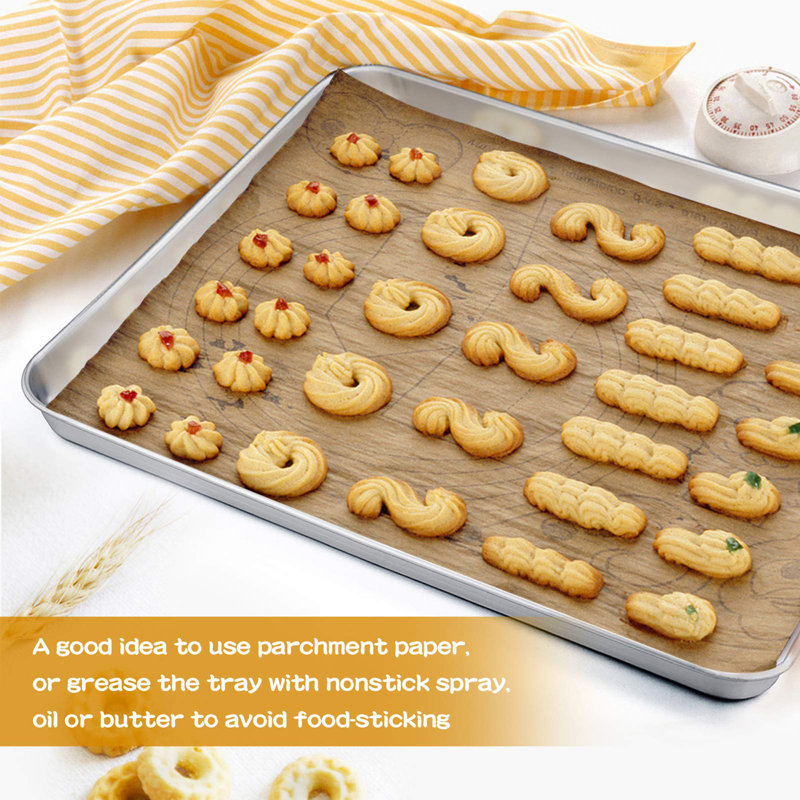 Belfry Kitchen Akeley Non-Stick Stainless Steel 4 Piece Baking Tray Set