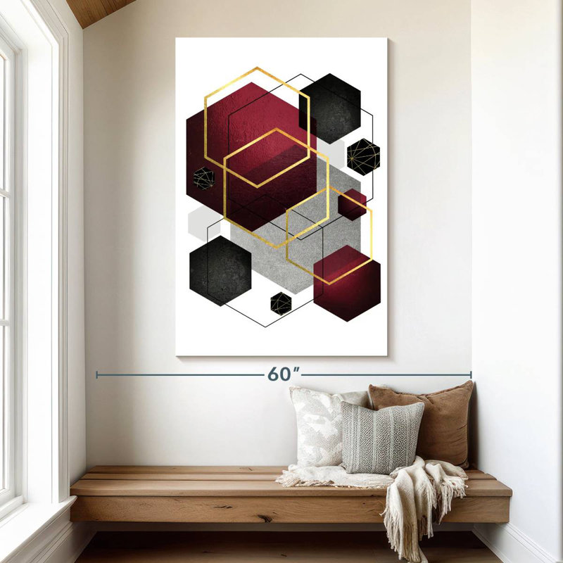 Or noir Avery Burg Geo III, H 51 po x l 34 po