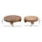Round Wood Set Of 2 Riser Trays - 10.0" x 10.0" x 3.0"-564639290