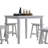Gaucho 5-Piece Counter Height Table Set - Stylish Dining For Any Space