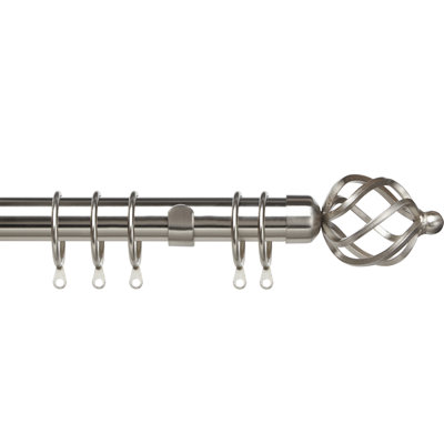 Willena Adjustable 2.8cm Single Curtain Pole