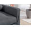 Fauteuil capitonné Tadcaster gris foncé-723567840