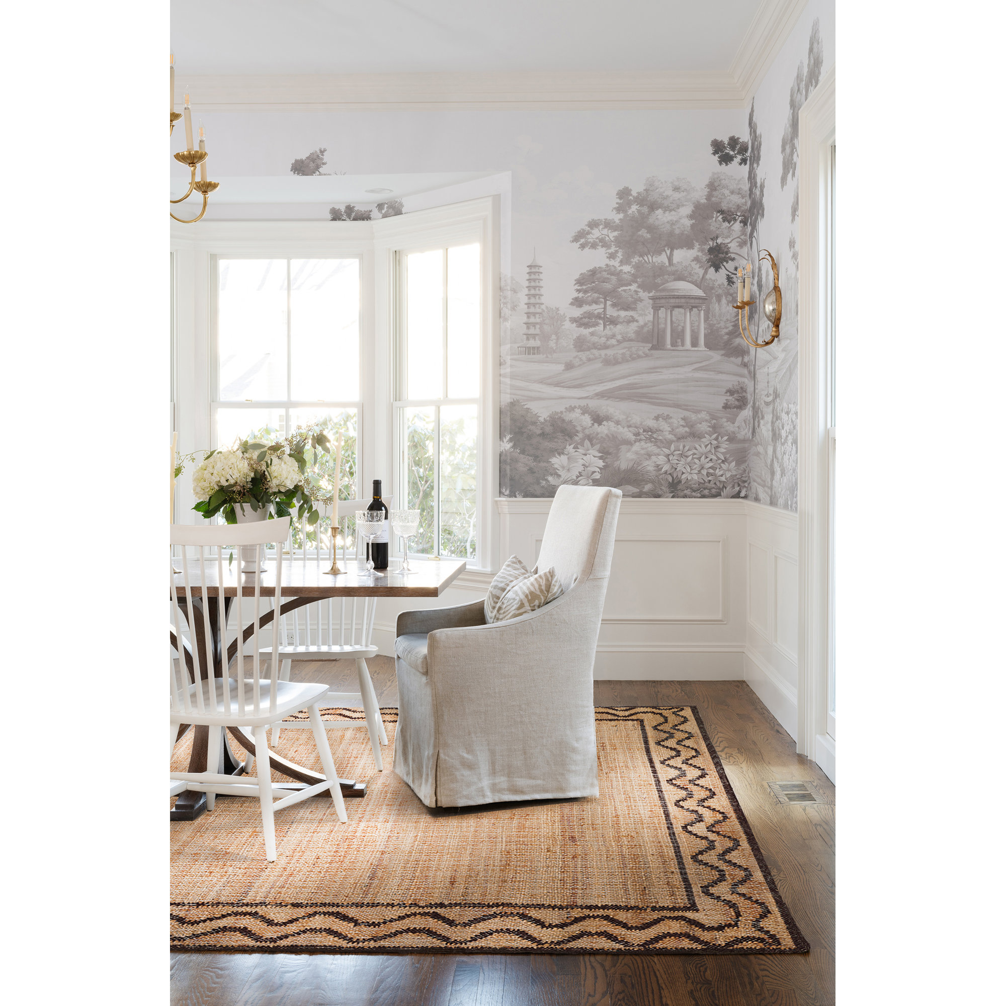 Erin Gates by Momeni Orchard Ripple Brown Hand Woven Wool and Jute Area Rug, Rectangle 10' x 14'