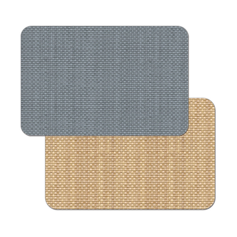 Napperon réversible en faux tissage, gris