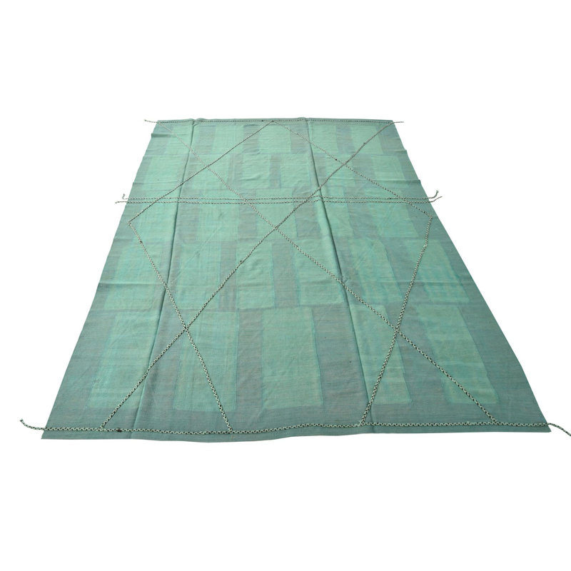 Tapis turquoise 8x11