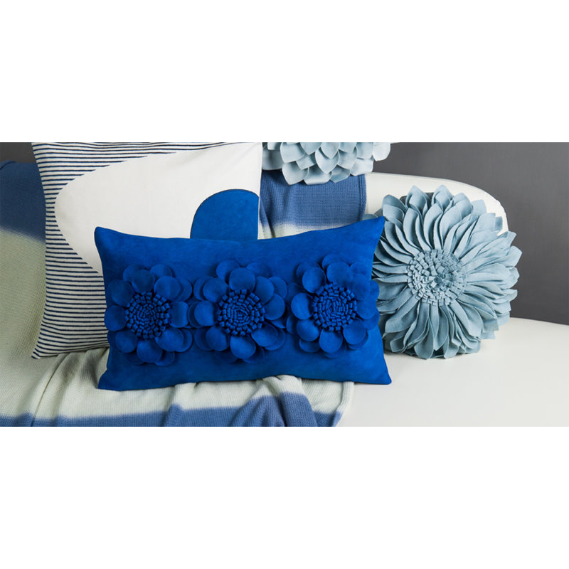  Housse de coussin rectangulaire intérieur / extérieur Sunflower, Bleu royal