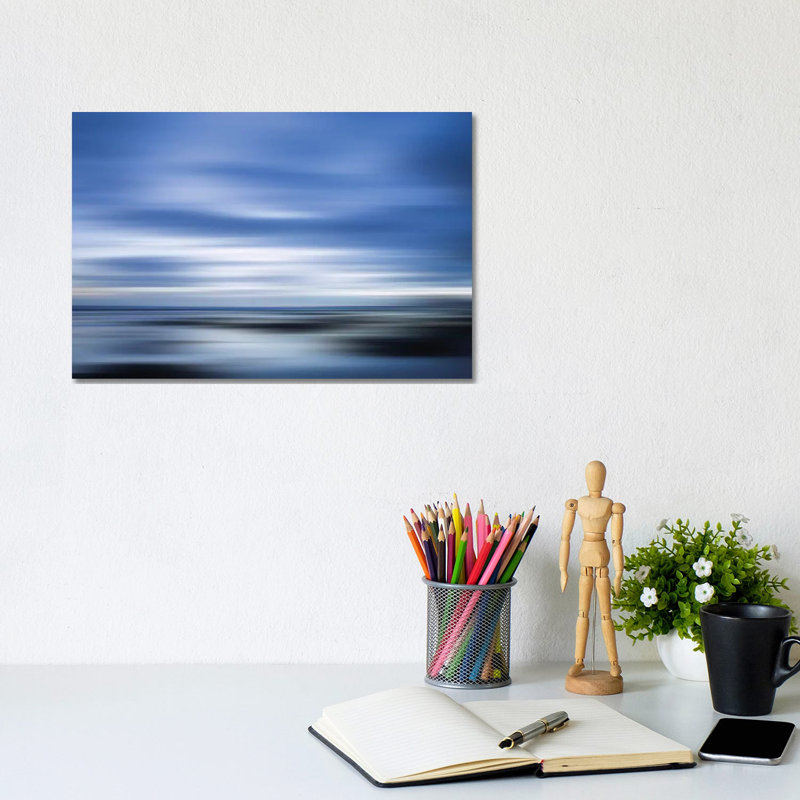 Blue by PI Studio - Wrapped Canvas Painting, 20.32 cm H x 30.48 cm W