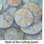 Sand Dollars Glass Cutting Board Large