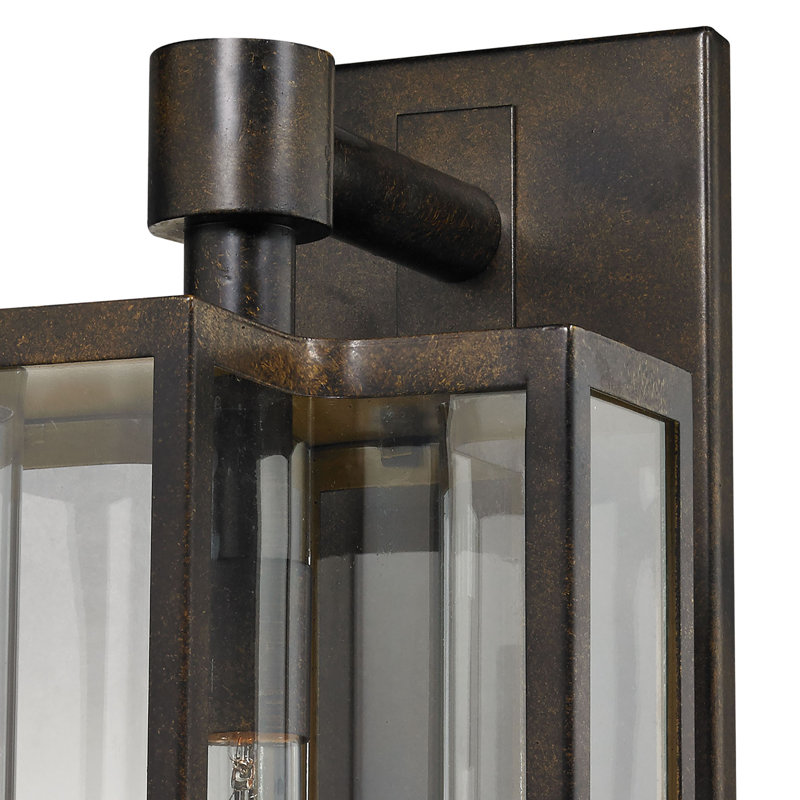Applique murale d'extérieur 1 lumière de 20 po de hauteur Bianca - Bronze noisette, Bronze, H 20 po x l 10 po x P 12 po