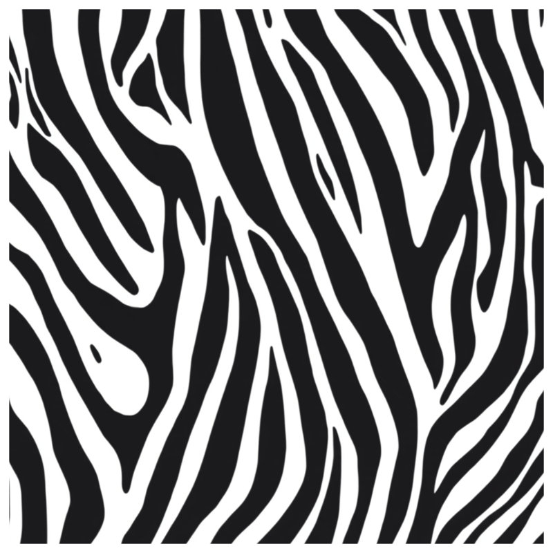 Couvertures zébrées noires et blanches, L 50 po x H 60 po