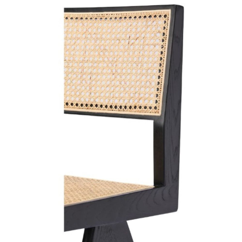 Chaise parsons Dasi, Noir