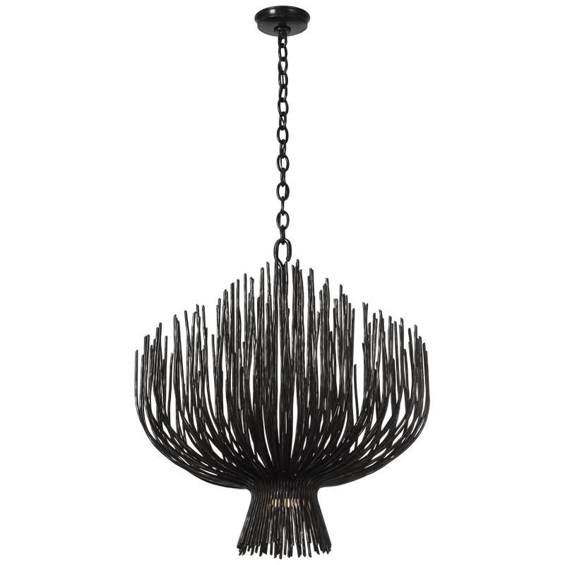 Chapman & Myers Astra 42" Sculpted Chandelier, 35.5" H x 31.75" W x 31.75" D, Aged Iron