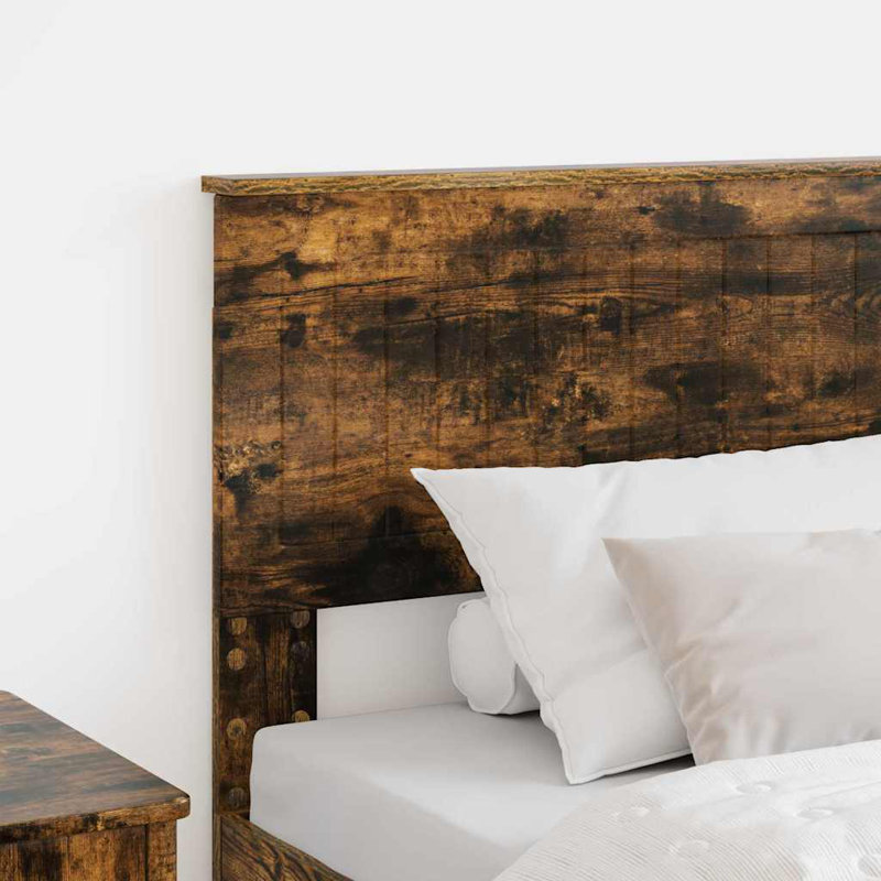 Headboard, European Single (90 x 200 cm), Smoked Oak