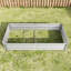 Grande jardinière rectangulaire en métal argenté pour la plantation de plantes grasses surélevées en plein air-1345927907-1345927833