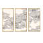Fleurs et feuilles monochromes - ensemble d'art mural sur toile traditionnel encadré de 3-1541568708-1541568709