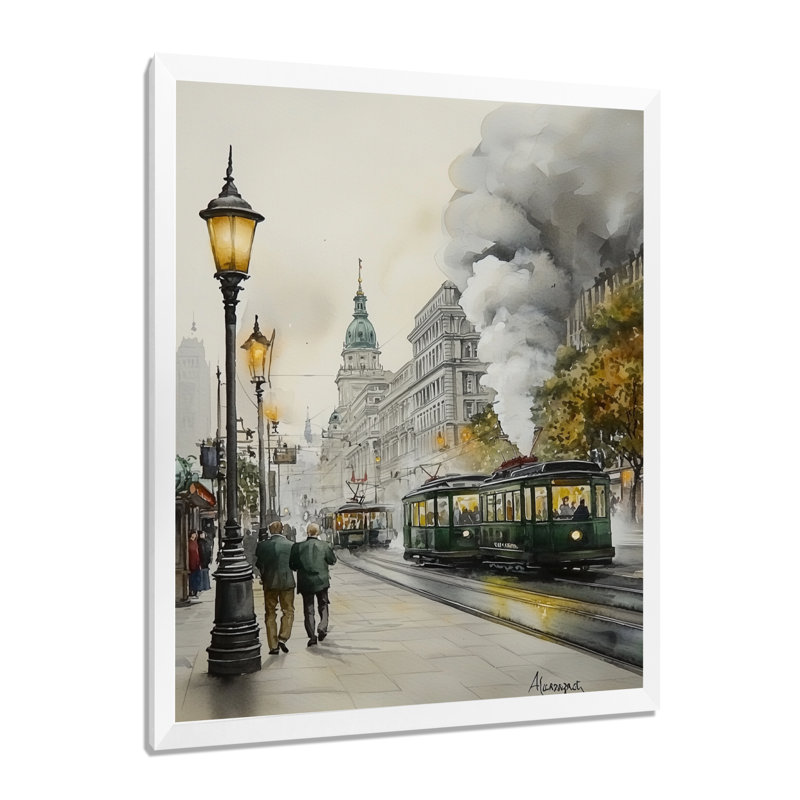 «Vienna's Grand Imperial Architecture I», art mural de Vienne, Reproduction encadrée d'une seule photo sans pass, White
