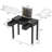 Multifunctional Vanity Desk With 3-Level Adjustable Lighting With Flip-Top Mirror & Storage 15.75" Deep Makeup Table 2 Drawers & 3 Removable Organizer Boxes Compact Home Office Desk Black-662916104