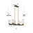 Marrina 6-Light Classic Kitchen Island Linear Pendant Light with Seeded Glass Shades