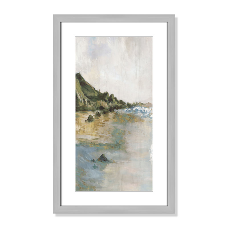 Impression «Tide’s Edge» par Casa Fine Arts, H 21 po x l 13 po x P 1,25 po, Reproduction encadrée avec passe-partout