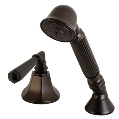 Kingston Brass Deck Mount Hand Shower with Diverter for Roman Tub Faucet