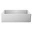Profina 36" Single Bowl Apron-Front Fireclay Farmhouse Sink - White