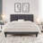 Tyseana Contemporary Modern Upholstered Platform Bed with Adjustable Headboard-437408622-343312852
