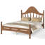 Base de lit plateforme en bois de pin massif avec tête de lit courbée élégante, sommier à lattes en bois robuste-2024336603-2024336605