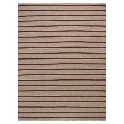 Donora Hand Woven Flat Weave Kilim Wool Eco-Friendly Area Rugs  -  Contemporary Modern Design, Low Pile  Handmade Area Rugs for Living Room, Bed Room
