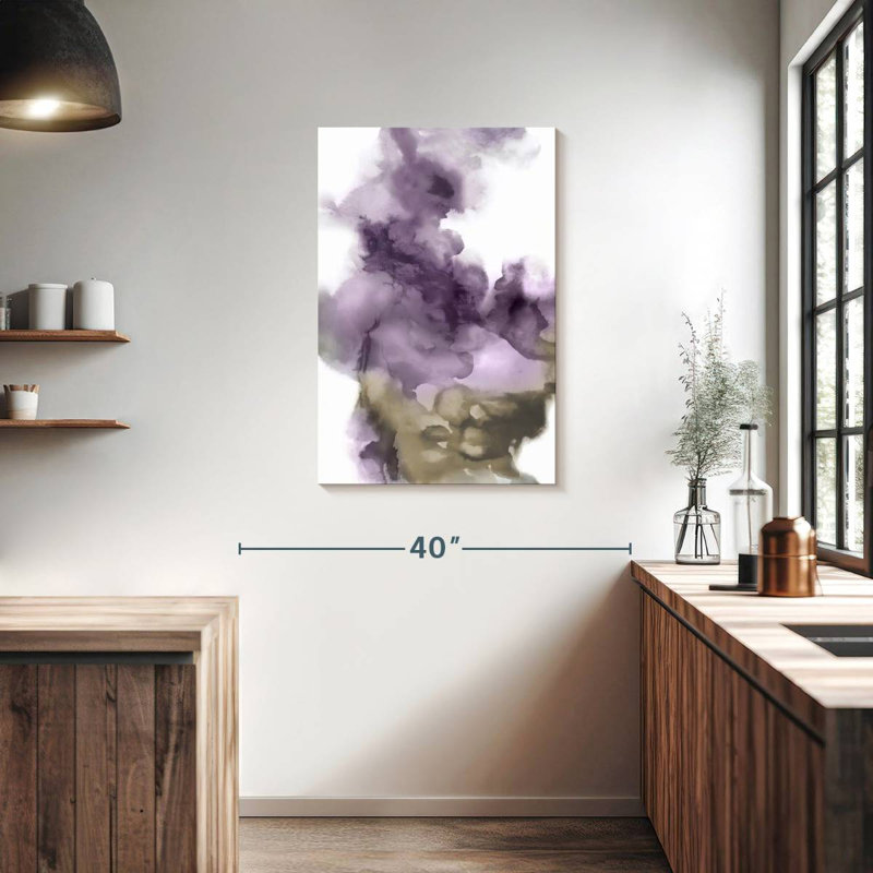 Avery Derive In Amethyst I, 36" H x 24" W