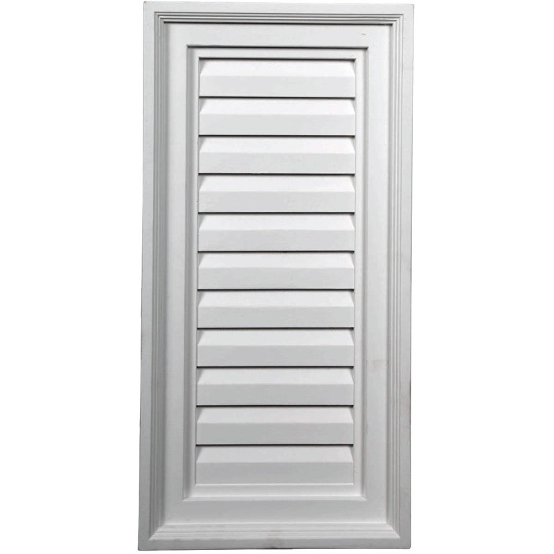 Grille d'aération Urethane Gable, L 16 po x H 28 po, Fonctionnel