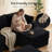 142" Corduroy Cloud Modular Sectional Sofa, Extra Deep Seat with Storage, U/L Shaped Convertible Couch-1078484562