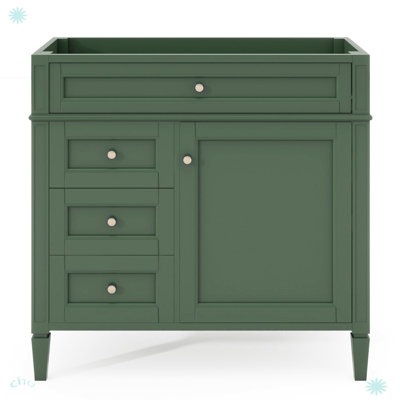 Modern Bathroom Vanity Storage Cabinet with 2 Drawers and a Drawer