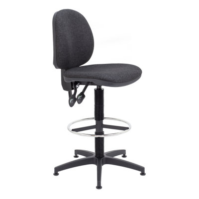 Deluxe Draughtsman Polyester Blend Drafting Chair