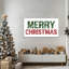 Large Abhirami Merry Christmas Typographie, affiche de vacances d'hiver, impressions sur toile, reproductions d'art encadrées prêtes à être accrochées pour le salon, la cuisine, la salle de bain, 20 po x 40 po-228399520