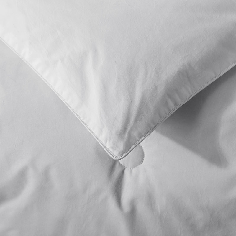 Button Stitch Down Alternative Comforter Ring Stitch Comforter, Queen Comforter, Gray